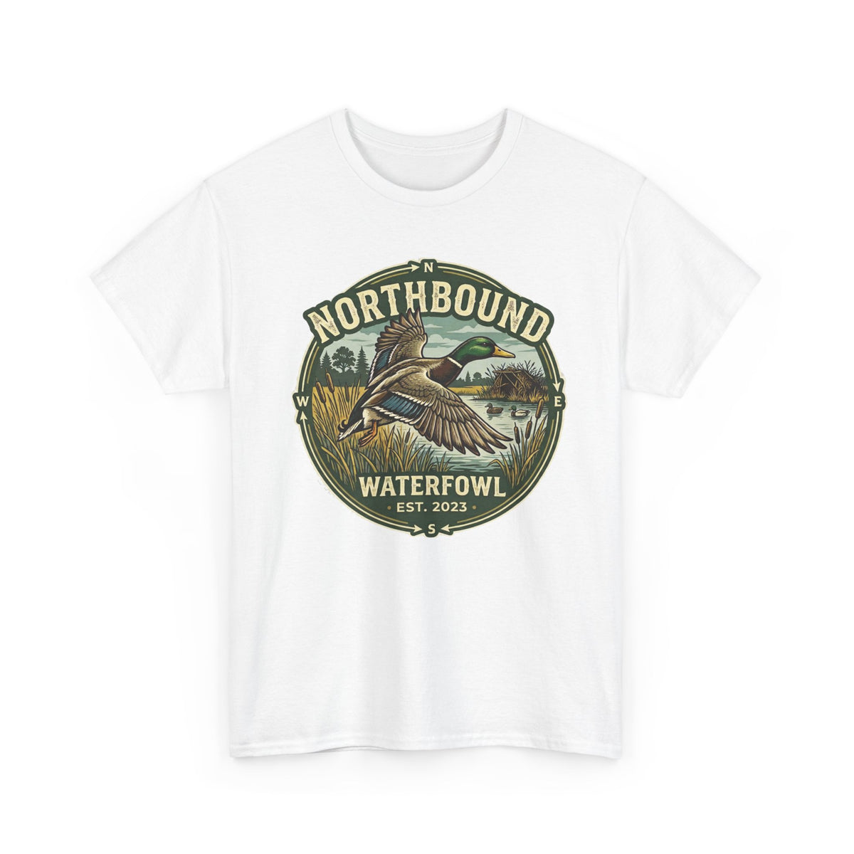 NorthBound waterfowl Heavy Cotton Tee