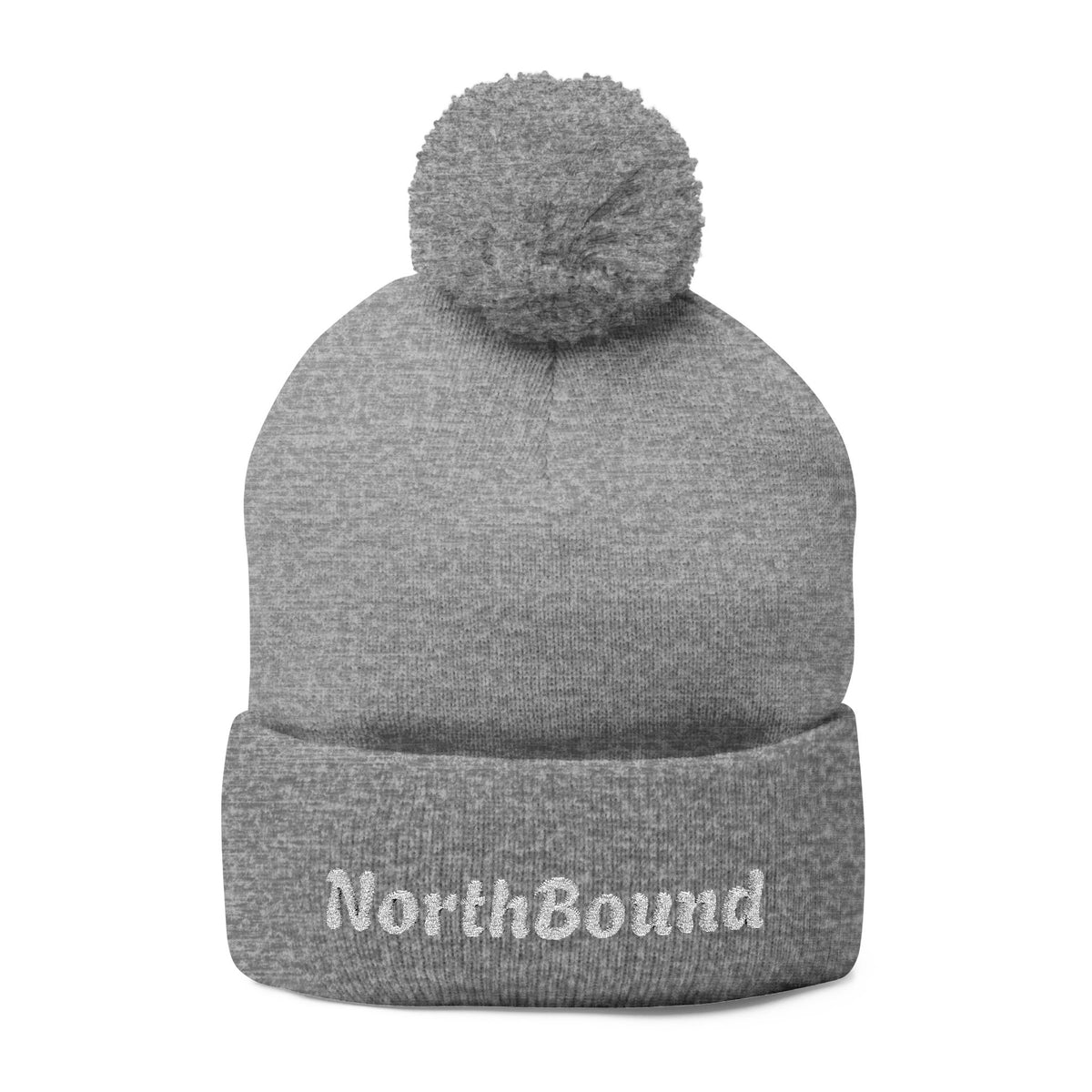 NorthBound Embroidered Pom Pom Beanie