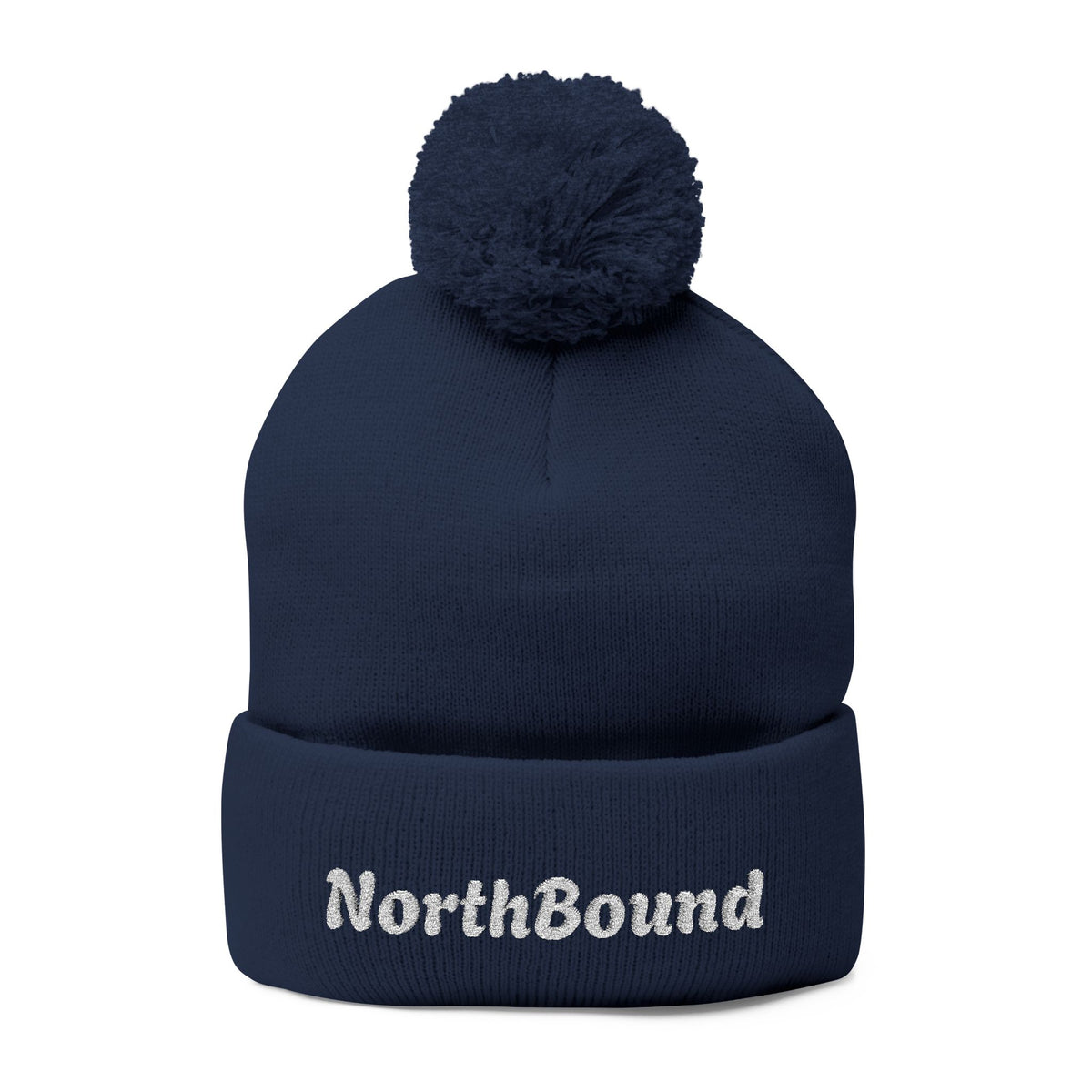 NorthBound Embroidered Pom Pom Beanie