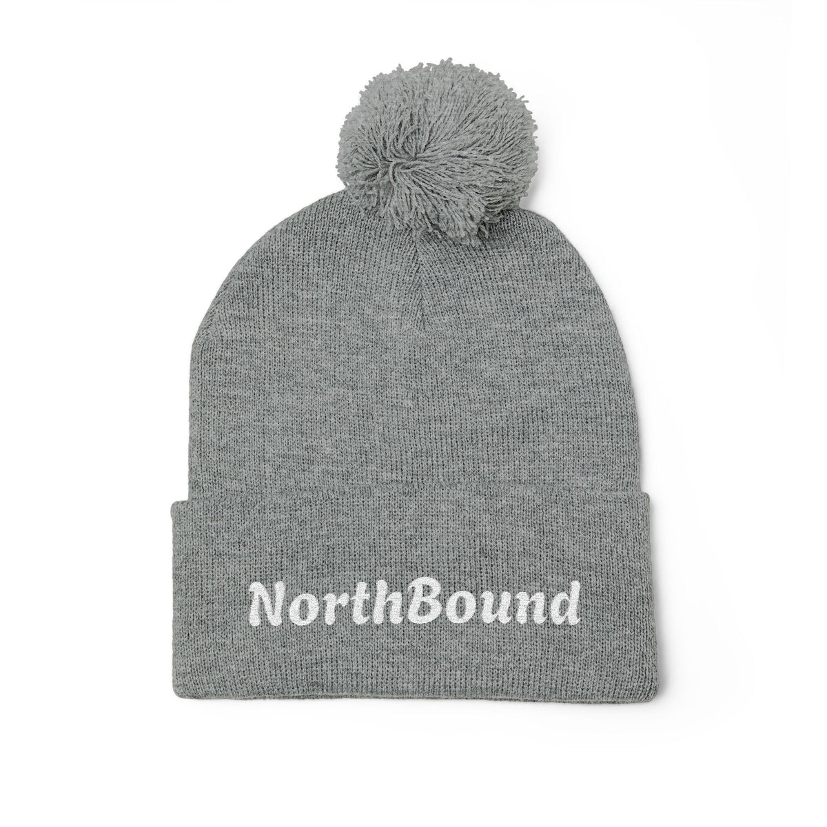 NorthBound Embroidered Pom Pom Beanie