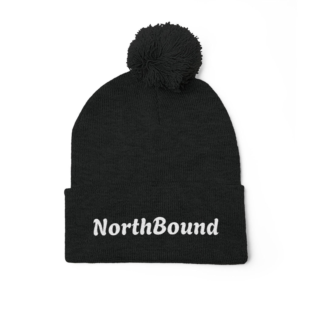 NorthBound Embroidered Pom Pom Beanie