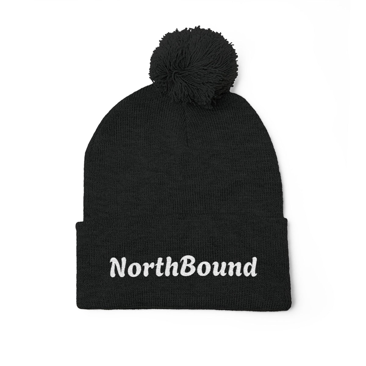 NorthBound Embroidered Pom Pom Beanie