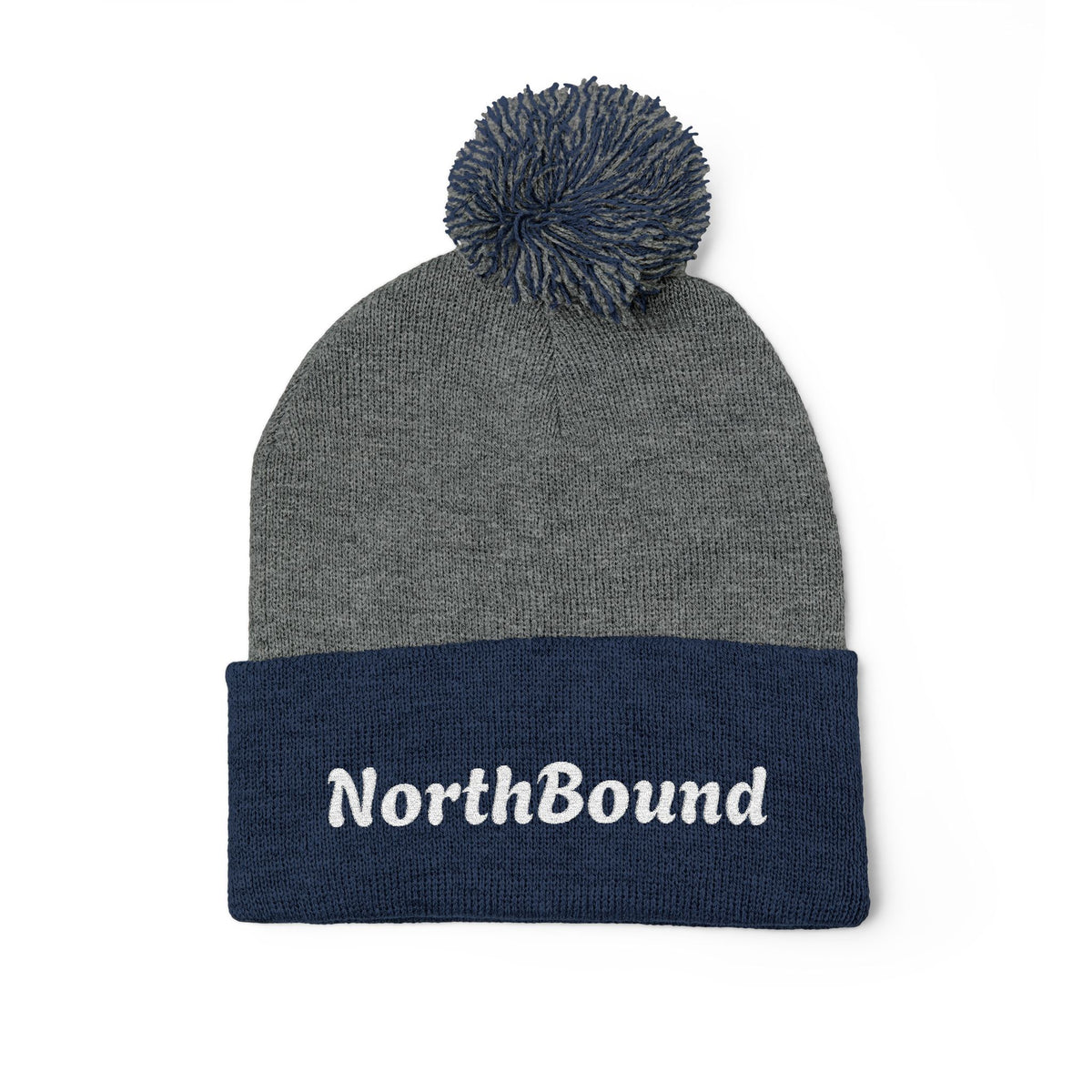 NorthBound Embroidered Pom Pom Beanie