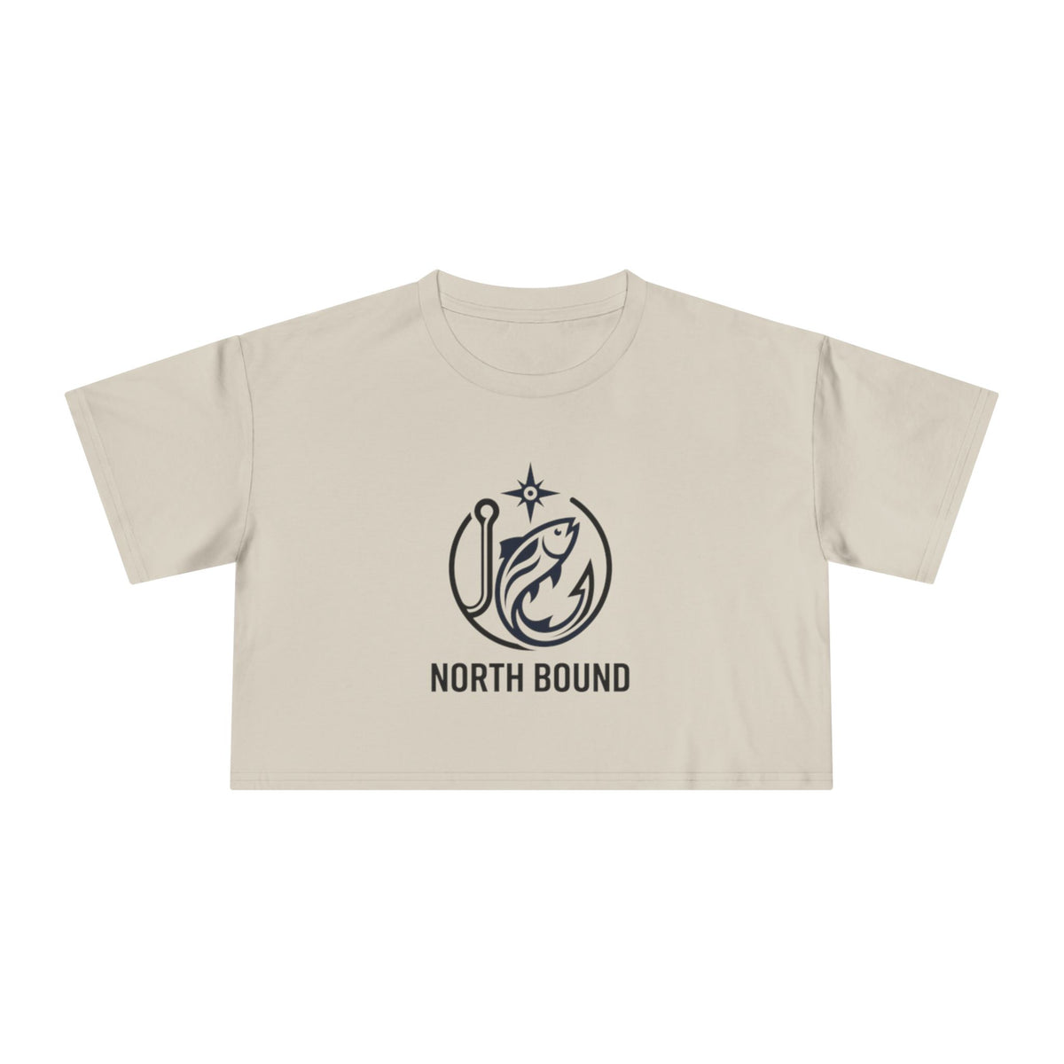 North Bound Fish Hook Logo Crop Tee