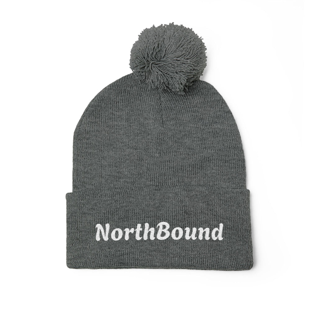 NorthBound Embroidered Pom Pom Beanie