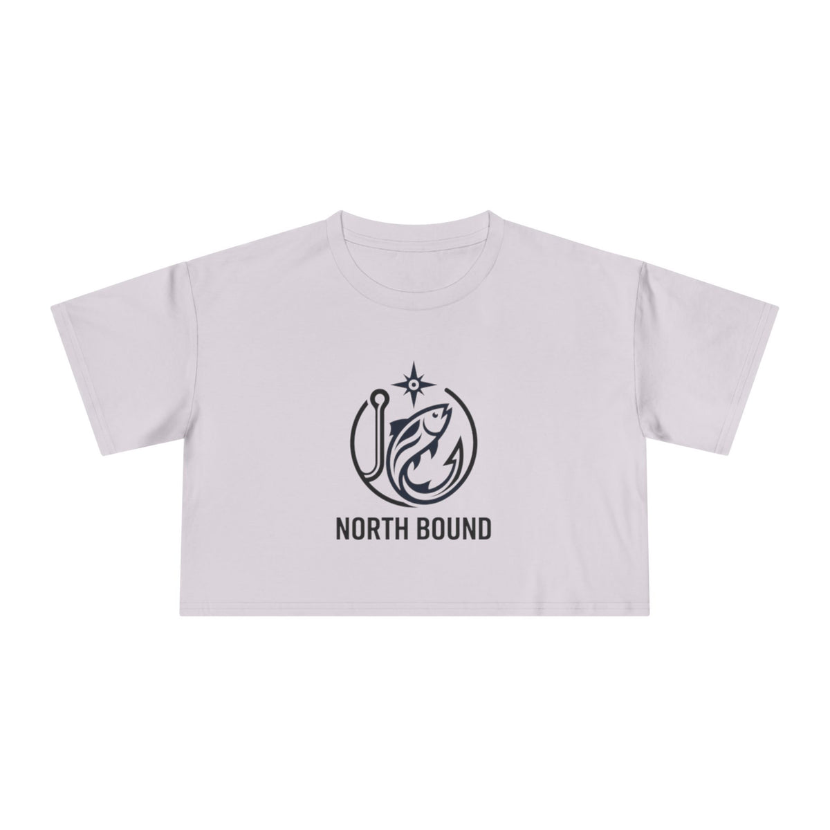 North Bound Fish Hook Logo Crop Tee