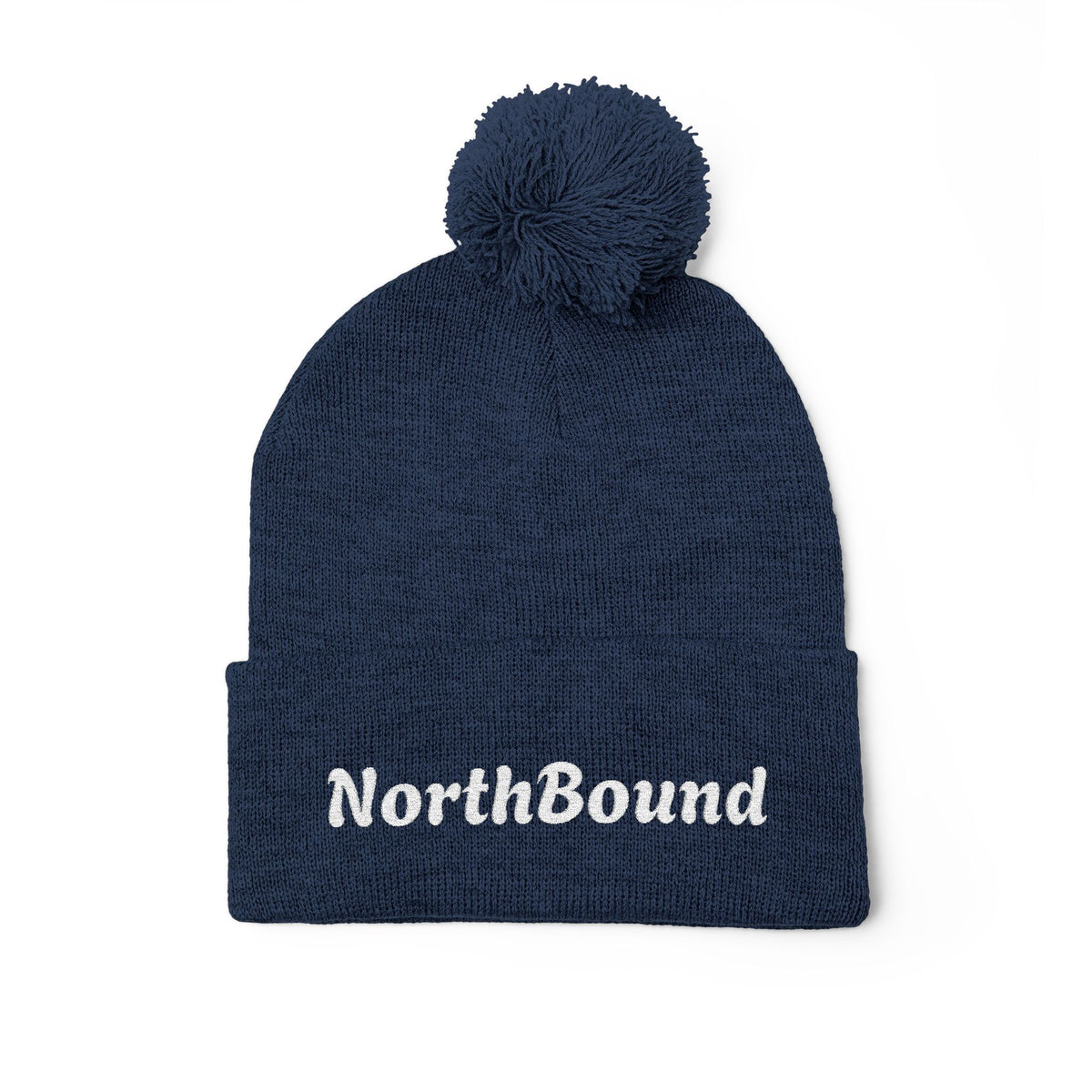 NorthBound Embroidered Pom Pom Beanie