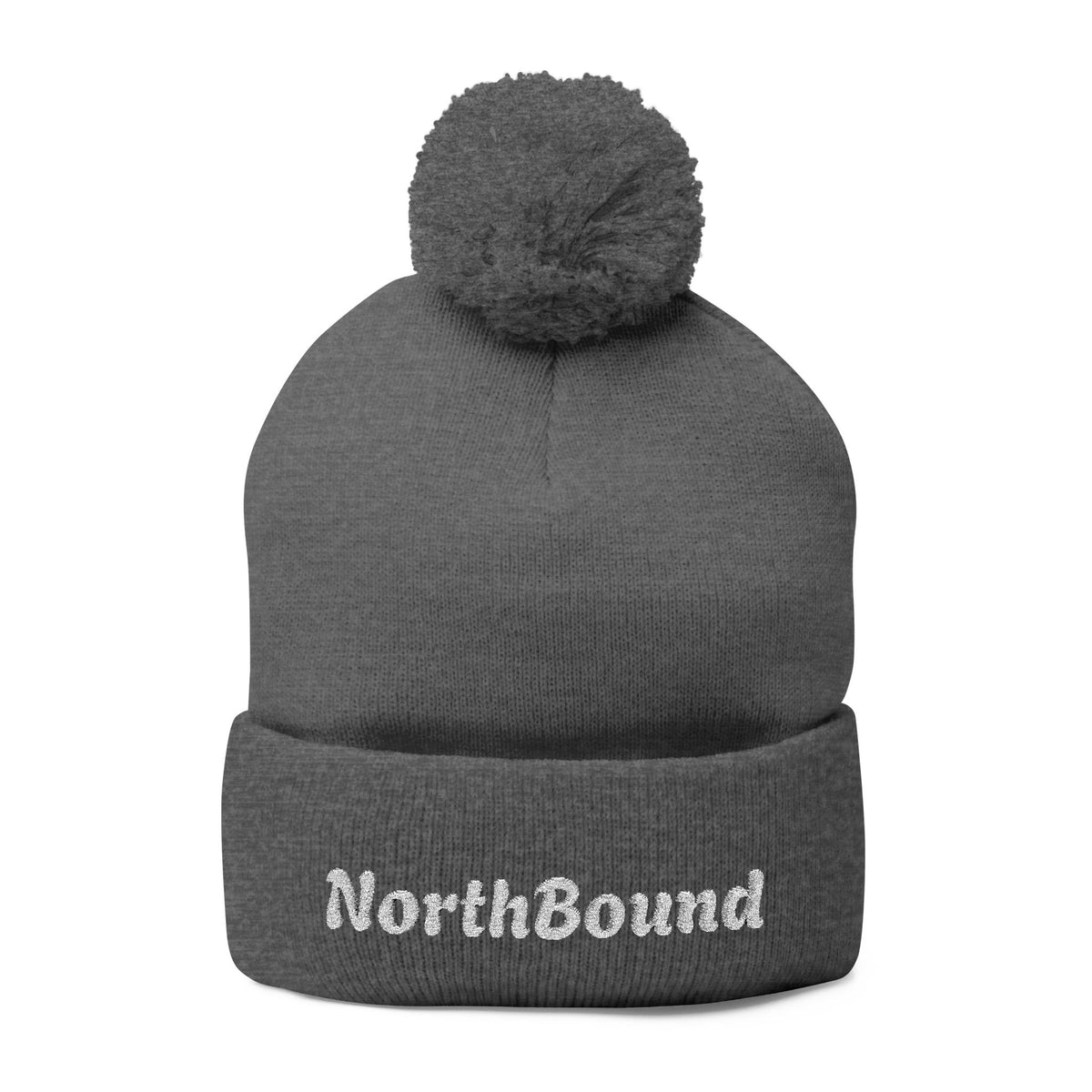 NorthBound Embroidered Pom Pom Beanie